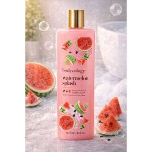 Bodycology Watermelon Splash 2 in 1 Body Wash and Bubble Bath 16 oz. NEW